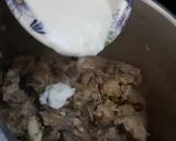 A picture of step 6 of Piyaz gosht.