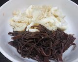 Hình bước làm 1 của món Đậu cô ve xào nấm chay