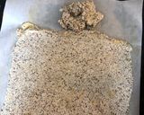 A picture of step 4 of Keto sesame cookies.