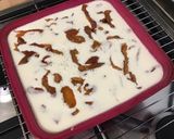 Une image de l'étape 8 de Flan aux abricots et myrtilles.