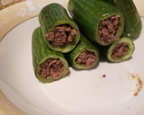 A picture of step 3 of Cucumber with meat 🍖 🥒.