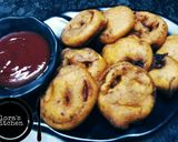 A picture of step 5 of Tomato ke pakode.