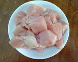 A picture of step 1 of Japanese Chicken Curry Rice.