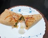 A picture of step 11 of Spring Onion - Methi Frankie.