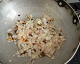 A picture of step 3 of Veg Upma.