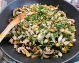 Une image de l'étape 15 de Flan aux champignons, magret de canard et courgette.