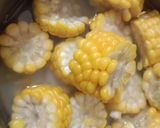 A picture of step 1 of Corn curry.