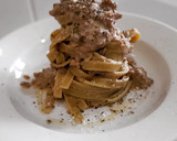 Foto del paso 6 de la receta: Tagliatelle de espinacas con salsa de carne picada y ceps