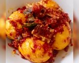 Foto langkah ke 5 dari resep Telur dan Ikan Asin Balado.