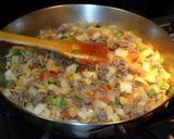 A picture of step 2 of Stuffed Potatoes with Pino Filling.