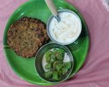 A picture of step 7 of Methi leaves pearl millet flour Dhebra.