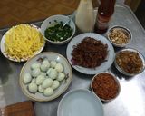 Hình bước làm 1 của món Bánh tráng cuốn