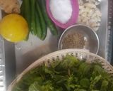 A picture of step 1 of Mint Chutney.