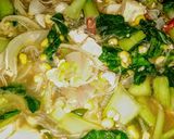 Foto langkah ke 3 dari resep Soun oseng jagung manis dan tahu.