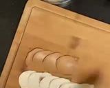 A picture of step 5 of Peanut Butter Board with cream cheese & pancakes.