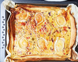 Foto del paso 5 de la receta: Quiche de salmón, verduras y queso de cabra
