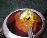 A picture of step 4 of Mix vej. Besan pulav.