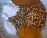 A picture of step 3 of Karhae goshat masala.
