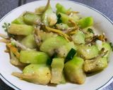 薑絲小魚絲瓜的食譜步驟5照片