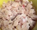 Foto del paso 4 de la receta: Lentejas con pollo, vienesa y huevo duro