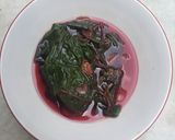 Foto langkah ke 3 dari resep Sayur Bening Bayam Merah dan Slice Beef Tumis Simple.