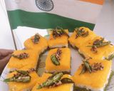 तिरंगी ढोकला(tirangi dhokla recipe in Hindi) रेसिपी चरण 11 फोटो