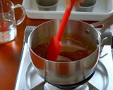 A picture of step 3 of Chocolate Creme Caramel (Chocolate Custard Pudding).