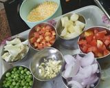 A picture of step 1 of Bengali Masala Khichdi.