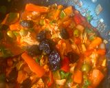A picture of step 3 of Leftover Chicken Tagine.