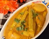 A picture of step 8 of Drumstick and Aloo.
