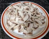 A picture of step 7 of Baked Rice, Chicken and Mushrooms (American biryani).