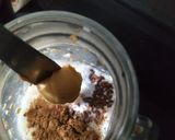 A picture of step 1 of Chocolate peanut butter over night oats.