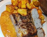 Foto del paso 7 de la receta: Tapa de asado +papas al horno+ salsa de morrón y ajo