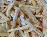 A picture of step 2 of Masala fries 🍟.