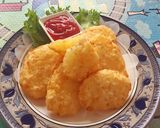 Hình bước làm 5 của món Món ăn vặt cho bé:khoai tây miếng chiên giòn
