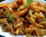 A picture of step 3 of Masala Macaroni.