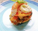 Foto del paso 6 de la receta: Lasaña de calabaza 🎃 con langostinos 🦐 y queso de cabra 🧀🐐