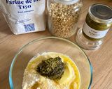 Une image de l'étape 2 de Sablés salés apéritifs pesto Omie, parmesan et pignons.