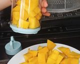 Hình bước làm 2 của món Sinh tố xoài