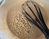 A picture of step 3 of Castagnaccio with Pine Nuts and Walnuts.