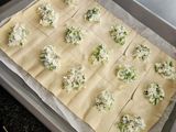 Fresh onions & Feta cheese pastry pockets