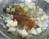 A picture of step 4 of Spring Onion Aloo sabji.