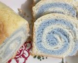 Hình bước làm 12 của món Bánh mì gối hoa đậu biếc 🍞🌀 (Butterfly Pea Swirl Sandwich Bread)