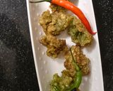 A picture of step 4 of Sabudana fritters.