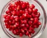 A picture of step 1 of Mango, pomegranate custard.
