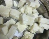 A picture of step 1 of Badam Paneer Ka Kashmiri Shufta,.