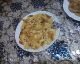 صورة لخطوة 4 من وصفة فطوري لليوم خفيف ظريف دنجال (باذنجان) مع فريت (بطاطا مقلية) اوملات 💕😘🤗🤤🤤