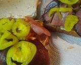 A picture of step 4 of Hammy Eggs Sandwich.