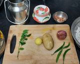 A picture of step 1 of Batata poha.