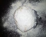 A picture of step 2 of Patira with egg sauce.